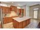 Spacious kitchen with stainless steel appliances, custom cabinets and large island at 1764 Defoor Nw Ave, Atlanta, GA 30318