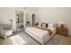 Neutral main bedroom with hardwood floors, accent lighting, and arched doorway to the bathroom at 1130 Mclinden Se Ave, Smyrna, GA 30080
