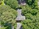Aerial view of a private home surrounded by mature trees at 1425 Dalewood Ne Dr, Atlanta, GA 30329