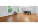 Dining room space with natural light, hardwood flooring, and seating for six at 1425 Dalewood Ne Dr, Atlanta, GA 30329
