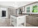 Kitchen area featuring stainless steel appliances and a large kitchen island at 1425 Dalewood Ne Dr, Atlanta, GA 30329