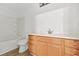 Bathroom featuring a vanity, sink, and shower-tub combination at 2348 Bigwood Trl, Atlanta, GA 30349