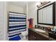 Bathroom with a shower and tub, vanity, and granite countertop at 3280 Stillhouse Se Ln # 212, Atlanta, GA 30339