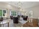 Elegant living room with hardwood floors, high ceilings, and large windows offering ample natural light at 3280 Stillhouse Se Ln # 212, Atlanta, GA 30339