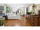 Large bedroom showcasing hardwood floors and ample space at 3909 Laurens Ln, Snellville, GA 30039