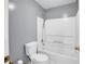 Clean bathroom featuring a white tub and shower combination with chrome fixtures at 4000 Mcpherson Drive, Acworth, GA 30101
