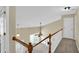 Second-story landing with views to the living room below at 4000 Mcpherson Drive, Acworth, GA 30101
