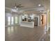 Open-concept kitchen with island and view of open floor plan, perfect for entertaining at 5950 Lynfield Dr, Atlanta, GA 30349