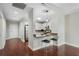 Open concept living area with modern bar stools and stainless steel kitchen appliances at 325 E Paces Ferry Ne Rd # 313, Atlanta, GA 30305