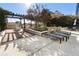 Outdoor community lounge area with seating and a small green space at 325 E Paces Ferry Ne Rd # 313, Atlanta, GA 30305