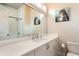 Bright bathroom with large mirror, long vanity, and a tiled shower at 3734 Paige Ne Way # 10, Atlanta, GA 30319