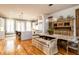 Elegant dining area showcasing an exquisite chandelier and detailed wood accents at 3734 Paige Ne Way # 10, Atlanta, GA 30319