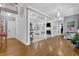 Spacious foyer leads into an open-concept living area with stone fireplace at 3765 Cannonwolde Dr, Snellville, GA 30039