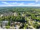 Scenic aerial view of the home surrounded by lush green trees and a sprawling neighborhood at 4022 Roberts Crest Dr, Suwanee, GA 30024