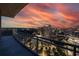 Balcony view showcasing the city skyline at dusk, featuring vibrant colors at 1065 Peachtree Ne St # 3504, Atlanta, GA 30309