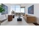 Office space with city views, modern furniture, and decor at 1065 Peachtree Ne St # 3504, Atlanta, GA 30309