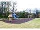 This playground offers a play structure with slides and swing sets at 2304 Shetley Creek Dr, Norcross, GA 30071