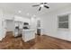 Bright, remodeled kitchen with stainless appliances, white cabinetry and butcher block island at 360 Ponce De Leon Ave Ne # 1, Atlanta, GA 30305