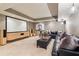 This home theater features a large screen, plush seating, and a stylish, modern design for the perfect movie night at 3903 Hazelhurst Dr, Marietta, GA 30066