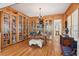 Wood paneled office with custom built-in bookshelves at 3903 Hazelhurst Dr, Marietta, GA 30066