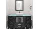 Stylish bathroom vanity with vessel sink, drawers, and glass countertop provides ample storage at 1090 Mcdaniel St, Atlanta, GA 30310