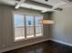 Dining room featuring decorative chandelier and large picture window at 339 Morgan Se Pl, Atlanta, GA 30317
