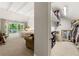 Open layout with bedroom and walk in closet with a view to the private deck at 4018 Dunbarton Ne Way, Roswell, GA 30075