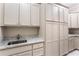 Functional laundry room offering generous storage, granite countertops, and a convenient sink at 110 Wellington Way, Canton, GA 30115