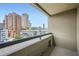 Balcony showing city views, an open-air space, and a glimpse of the building's architecture at 3481 Lakeside Ne Dr # 1107, Atlanta, GA 30326