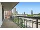 Balcony showing city views, an open-air space, and a view of the parking area at 3481 Lakeside Ne Dr # 1107, Atlanta, GA 30326