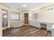 Bathroom with a jacuzzi tub, glass shower, and large vanity at 971 Ashebrooke Ne Ct, Marietta, GA 30068