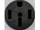 Close-up of a black electric outlet at 614 Glendale Rd, Scottdale, GA 30079