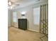 Bedroom with neutral paint and carpet, ceiling fan, and blinds at 809 Longbranch Ln, Douglasville, GA 30134