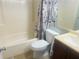 Full bathroom with shower, toilet and vanity at 1144 Country Ct, Lawrenceville, GA 30044