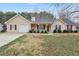 Charming single-story home with a well-manicured lawn and a cozy front porch at 130 Nicki Ct, Hampton, GA 30228