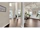 Bright and airy foyer with hardwood floors, high ceilings, and an open floor plan at 675 Mallard Cv, Loganville, GA 30052