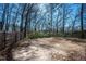 Large, open backyard with tall trees and a wood fence surrounding the perimeter at 2544 Castellan Dr, Atlanta, GA 30316