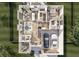 Floor plan showing layout of living spaces, bedrooms, kitchen, and garage at 0 Paige St, Dallas, GA 30157