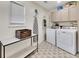 Functional laundry room with modern appliances and stylish flooring at 3215 Woodview Se Dr, Smyrna, GA 30082