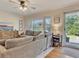 Comfortable living room with large windows providing plenty of natural light at 3215 Woodview Se Dr, Smyrna, GA 30082