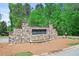Stone entrance sign for the Glenn Ivey neighborhood at 5575 Hedge Brook Dr, Cumming, GA 30028