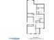 Detailed floor plan showcasing the layout of the home's first level with clearly defined spaces and dimensions at 5575 Hedge Brook Dr, Cumming, GA 30028