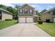 Charming brick two-story home with a well-manicured lawn and a two-car garage at 5575 Hedge Brook Dr, Cumming, GA 30028