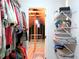 Attic access showcasing storage with shelves for organization and hanging space at 21 Devin Lane Ln, Euharlee, GA 30145