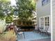 Relaxing back deck with seating and planter boxes, nestled among mature trees at 21 Devin Lane Ln, Euharlee, GA 30145