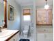Bright bathroom with a tub, vanity, and window offering natural light at 21 Devin Lane Ln, Euharlee, GA 30145