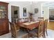 Dining room with table and chairs next to a display cabinet at 21 Devin Lane Ln, Euharlee, GA 30145