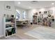 Well-lit office space featuring a work table, shelving, and natural light at 21 Devin Lane Ln, Euharlee, GA 30145
