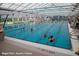 People swimming in a large indoor pool at an aquatic center under a large skylight at 3642 S Bogan Rd, Buford, GA 30519