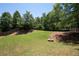 Large, grassy backyard with a fire pit area, perfect for outdoor gatherings and relaxation at 130 Bevington Ln, Woodstock, GA 30188